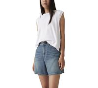Levi's - Donna - High Rise Baggy Shorts aus Leinen+ Denim Stop Flaxing Short - Blue 26