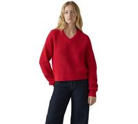 Levi's Donna Pullover Reese con Scollo a V, Relaxed Fit, Rosso (True Red), S