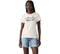 Levi's Donna - T-Shirt in Cotone Grigio con Logo Batwing