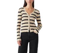 Levi's - Tulip - Cardigan slim in maglia beige a righe-Neutro M