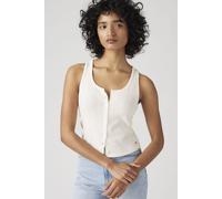 Levi's Top senza maniche Gardenia traforato con bottoni écru Bianco Donna L