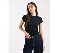 Levi's - Dry Goods - T-shirt mini nera traforata-Nero XS