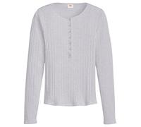 Levi's Dry Goods VACATIONER LS Maglietta a Maniche Lunghe Senza Collo, Starstruck Heather G, L Donna
