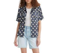 Levi's Ember Short-Sleeve Bowling Maglietta, Annie DOT Navy Smoke, S Donna