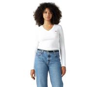 Levi's Essential Housemark Long-Sleeve Vneck Maglietta Donna