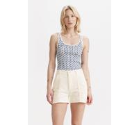 Levi's Essential Rib Tank Aditi Block Print Egret Taglia: L | Canottiere Outlet | Donna