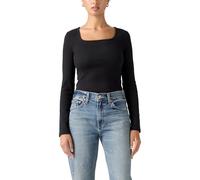 Levi's, ,Tops ,Donna ,Nero ,S Essential Sqrd Neck Long Sleeve
