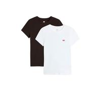Levi's Essential SS Tee 2 Pack Tee White, 2 Confezioni di tè Bianco + &, XS