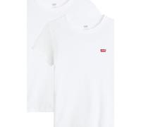 Levi's Essential SS Tee 2 Pack Tee White, 2 Confezioni di tè Bianco + &, XS