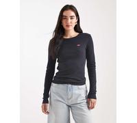 Levi's Essential HM LS Tee T-Shirt, Caviale, XS Donna