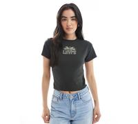 Levi's - Essential - T-shirt sportiva nera con logo decorato-Nero M