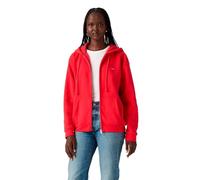 Levi's Everyday - Felpa con Cappuccio in Pile Rosso, Rosso Vivo, S
