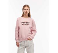 Levi's - Everyday - Felpa rosa con stampa e logo S