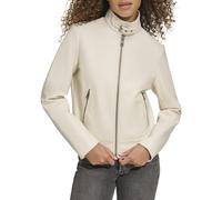 Levi's Faux Leather Motocross Racer Jacket (Standard And Plus) Giacca in Ecopelle, Colletto a barretta Oyster, M Donna