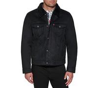 Levi's Faux Leather Sherpa Lined Trucker Jacket (Regular And Big And Tall Sizes) Giacca in Ecopelle Uomo (Pacco da 1)