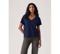 Levi's - Favorite Country Air - T-shirt in jersey blu con scollo a V S