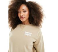 Levi's - Felpa color cuoio con logo batwing piccolo-Marrone M