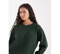Levi's - Felpa color verde scuro con logo batwing piccolo M