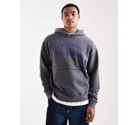 Levi's - Felpa con cappuccio grigio antracite taglio corto con stampa "Two Horse Athletic Club" S