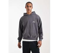 Levi's - Felpa con cappuccio squadrata grigio scuro con logo Two Horse M