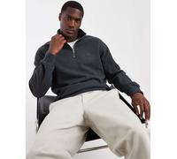 Levi's felpa originale con zip corta in antracite scuro-Grigio L