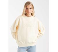Levi's - Felpa oversize écru lavaggio vintage con grafica-Bianco L