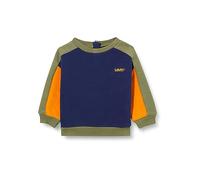 Levi's Felpe da Bambino Lvb Logo Colorblock Crew 6ej199, Caverna Oceano, 3 Mesi