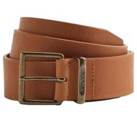 Levi's Flat Keeper Belt Cintura in Pelle Bovina, Marrone Brandy, 85 cm Uomo