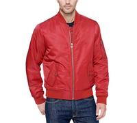 Levi's Flight Satin Ma-1 Bomber Giacca Varsity, Vero Rosso, XS Uomo
