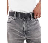 Levi's - Free - Cintura in pelle nera con fibbia e logo-Nero 100 cm