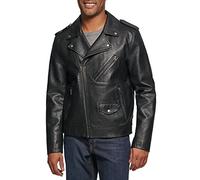Levi's Giacca da moto da uomo in ecopelle, nero, XL