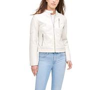 Levi's - Giacca da motocross da donna in ecopelle (Standard e Plus), Ostrica, X-Small