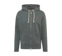 Levi's Originale Zip Fino Sweatshirt Uomo TAGLIA XS Martini Oliva Nuovo