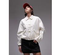 Levi's - Giacca di jeans multitasche color crema-Bianco M