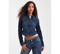 Levi's - Giacca di jeans stile trucker aderente blu scuro XS