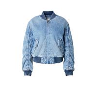 Levi's - Giacca bomber in denim blu medio stile western L