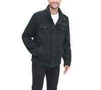 Levi's - Giacca militare da uomo in cotone, con colletto - Nero - L