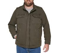 Levi's - Giacca militare da uomo in cotone lavato - verde - Large