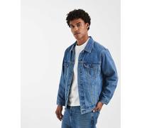 Levi's - Giacca trucker comoda in denim lavaggio blu medio XL
