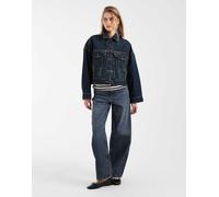Levi's giacca trucker in denim corta e ampia blu L