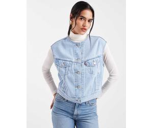 Levi's - Gilet blouson in denim vintage blu M