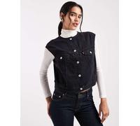 Levi's - Gilet blouson in denim vintage nero XS