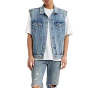 Levi's Relaxed Trucker Gilet in Denim, Kentucky Blue Vest, XL Uomo