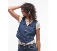 Levi's - Gilet in denim blu medio S