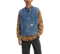Levi's Gilet (IT, Testo, L, Regular, Regular, blu)