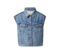 Levi's® Gilet Shrunken Anni ’90 Medium Blue Denim Donna