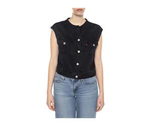 Levi's - Gilet Stretto Anni '90 Senza Colletto - - Jackets - Donna - Nero - S