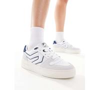 Levi's - Glide L - Chunky sneakers bianche e blu navy con etichetta del logo-Bianco 36.5
