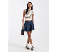 Levi's - Godet - Minigonna in denim a pieghe lavaggio scuro-Blu W25