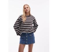 Levi's - Gonna pantalone di jeans blu medio con bottoni sul davanti W31